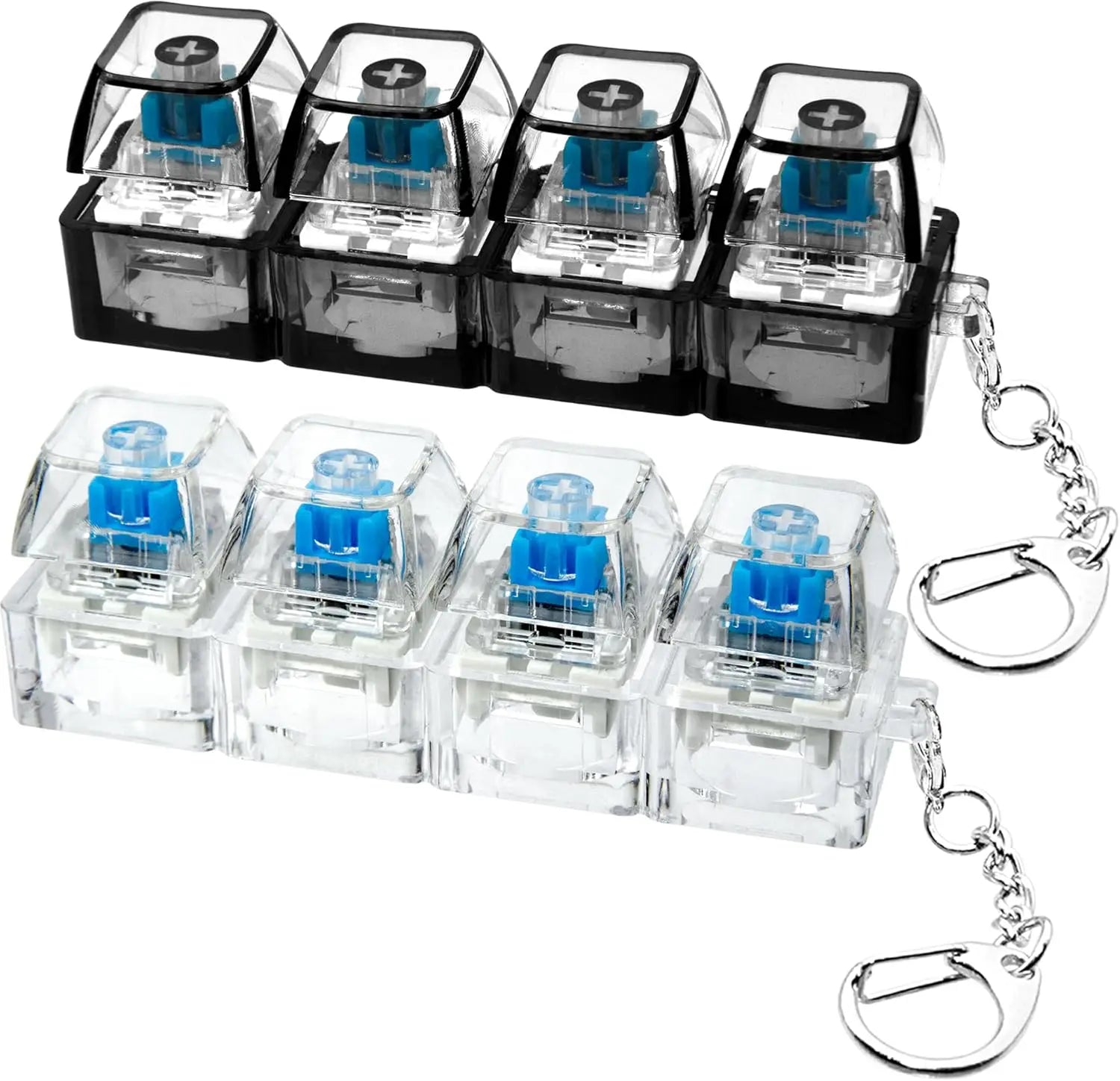 Llavero de teclado mecánico de 4 teclas antiestrés para niños