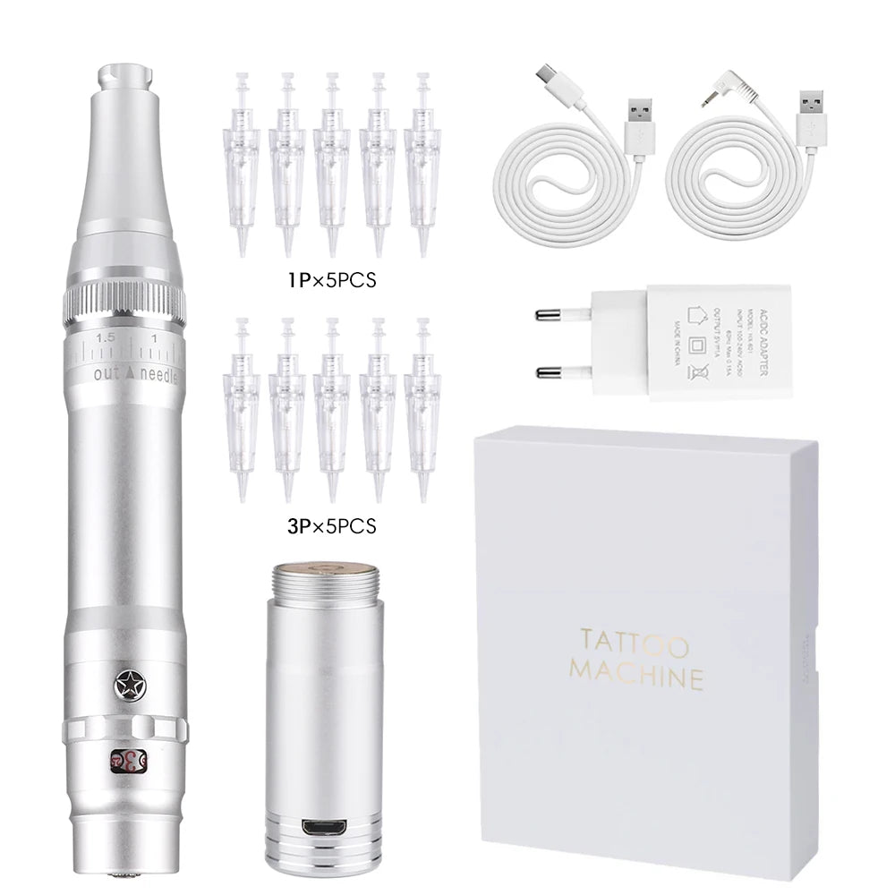 Máquina de maquillaje permanente, máquina de tatuaje de cejas y labios