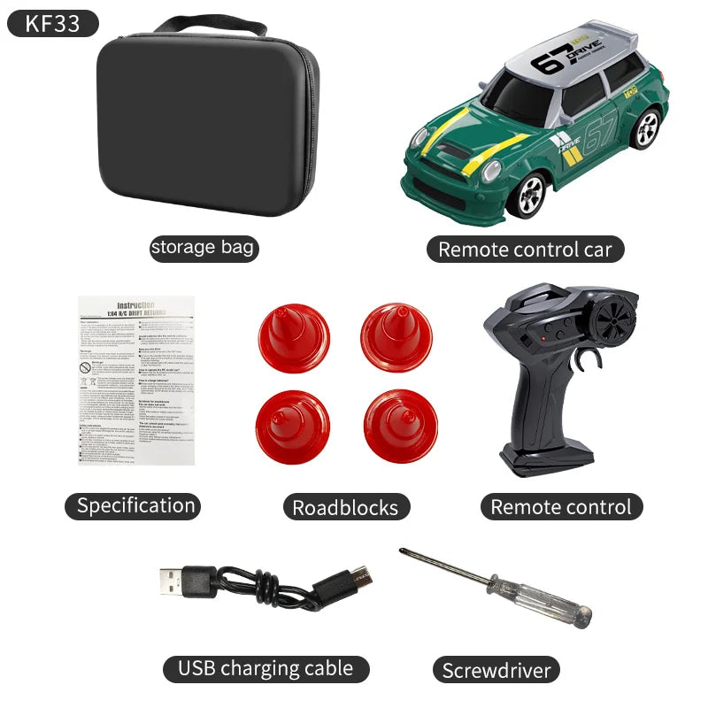 Auto drift a control remoto 1:65 escala