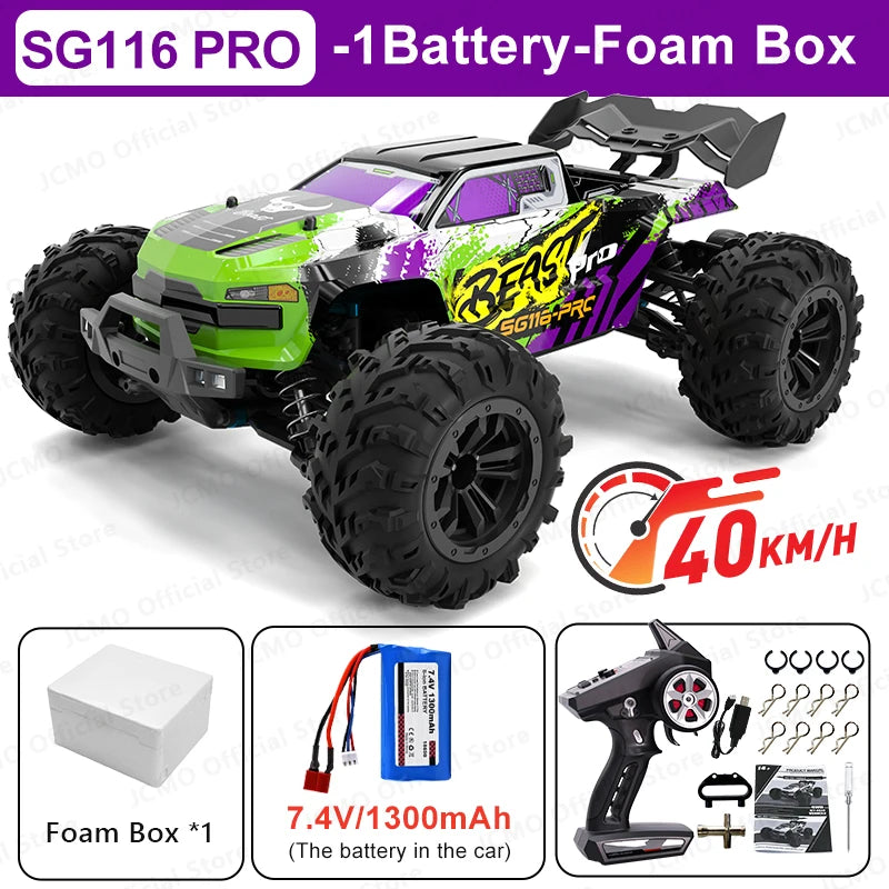 ™Auto control remoto SG116MAX 80KM/H High Speed RC Car  4WD Off-Road Drift Remote Control Car 1:16 Professional  SG116PRO 40KM/H