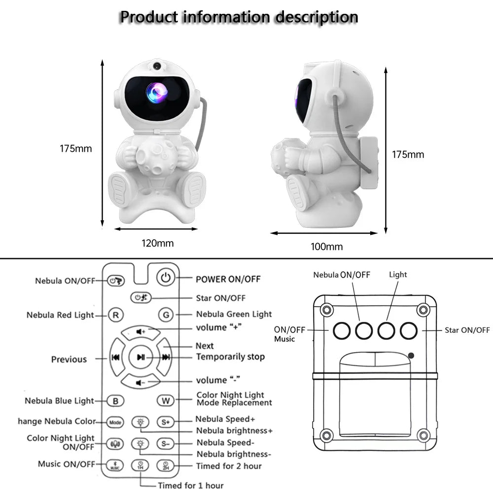 Lampara de Astronauta Led
