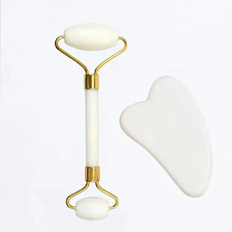 Roller Facial de Piedra Natural Premium: El Secreto del Drenaje Linfático y Lifting Facial en Casa