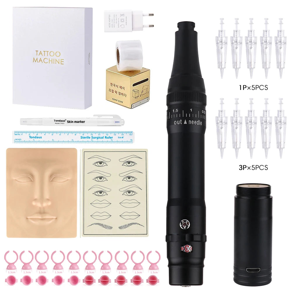 Máquina de maquillaje permanente, máquina de tatuaje de cejas y labios