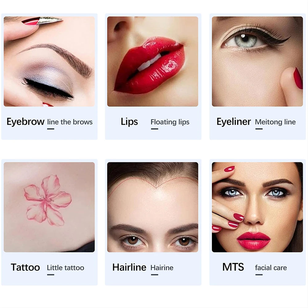 Máquina de maquillaje permanente, máquina de tatuaje de cejas y labios